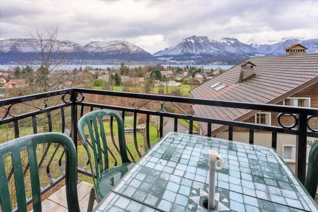 Cabana & Panorama Lac Annecy -Parking & Terrasse Sévrier Eksteriør bilde
